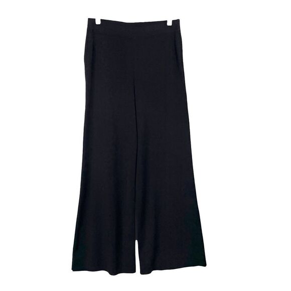 Misook‎ knit acrylic pull on wide leg pants Sz PS Petite black - Picture 1 of 6